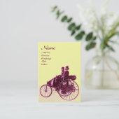 Carte De Visite AUTO REPAIR AUTOMOGRAMME crème violette (Debout devant)