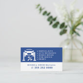 Carte De Visite Auto repair professional mobile mechanic service (Debout devant)