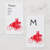 Carte De Visite AUTO RÉPARATION AUTOMATIQUE MONOGRAM blanc perle r (Devant / Derrière)