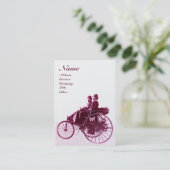 Carte De Visite AUTO RÉPARATION AUTOMOBILE MONOGRAM perle violet b (Debout devant)