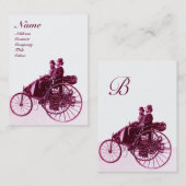 Carte De Visite AUTO RÉPARATION AUTOMOGRAMME violet blanc (Devant / Derrière)