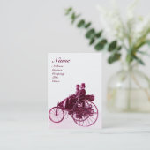 Carte De Visite AUTO RÉPARATION AUTOMOGRAMME violet blanc (Debout devant)