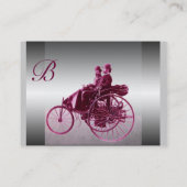 CARTE DE VISITE AUTO RÉPARATION MONOGRAMME AUTOMOGRAMME CHROME MÉT (Dos)