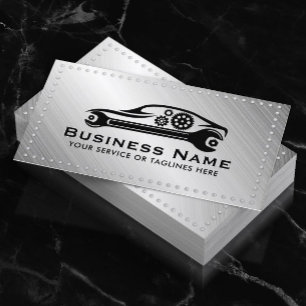 Carte De Visite Auto Réparation Professional Metal Car Automotive