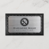 Carte De Visite Auto Réparation professionnelle Métal encadré Auto (Devant)