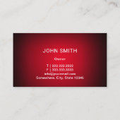 Carte De Visite Auto Réparer voiture et clé rouge Automobile mécan (Dos)