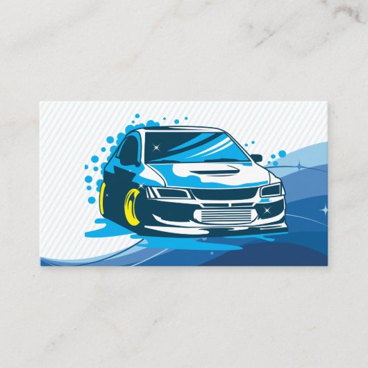 Carte De Visite Auto Services | Car Detailing | Soap Bubbles (Devant)