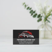 Carte De Visite Auto Services Logo | Car | Mechanic (Debout devant)