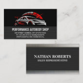 Carte De Visite Auto Services Logo | Car | Mechanic (Devant / Derrière)