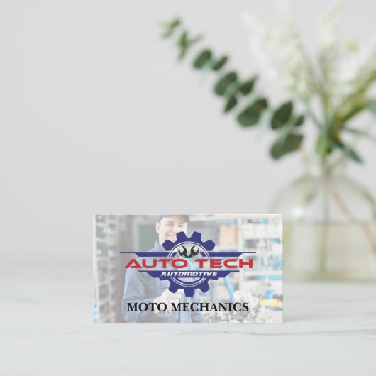 Carte De Visite Auto Tech | Automatique (Debout devant)