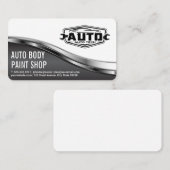 Carte De Visite Auto Tech Body Shop | Car Service Icons (Devant / Derrière)