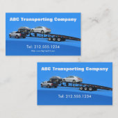 Carte De Visite Auto Transporter voiture Hauling Logistique (Devant / Derrière)