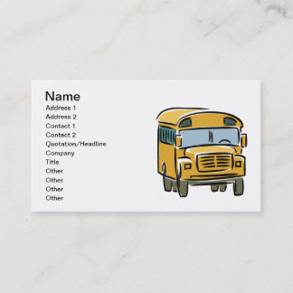 Carte De Visite Autobus scolaire 2