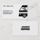 Carte De Visite Autobus, votre nom ici, (Devant / Derrière)