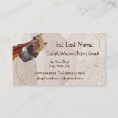 Carte De Visite Autocar Anglais Western Funny Horse (Devant)