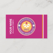 Carte De Visite Autocar de pickleball personnalisable rose (Devant)