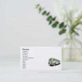 Carte De Visite autocar retro (Debout devant)