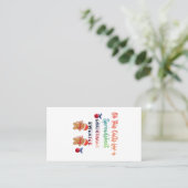 Carte De Visite Autocollant (Debout devant)