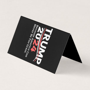 Carte De Visite autocollant trump 2024