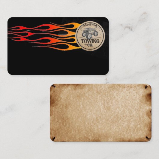 Carte de visite automatique de camion (Devant / Derrière)