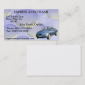 Carte de visite automatique de lavage (Devant / Derrière)