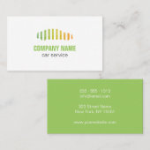 Carte de visite automatique de logo de service de (Devant / Derrière)