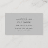 Carte De Visite Automne Automne Moody Design Floral (Dos)