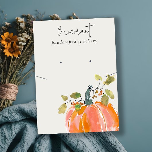 Carte De Visite Automne Citrouille d'automne Elevage de collier af