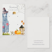 Carte De Visite Automne Citrouille Scarecrow 2 Écran d'oreille (Devant / Derrière)