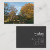 Carte De Visite Automne dans le parc (Devant / Derrière)