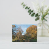 Carte De Visite Automne dans le parc (Debout devant)