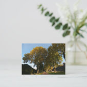 Carte De Visite Automne dans le parc (Debout devant)