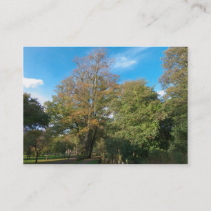 Carte De Visite Automne dans le parc