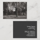 Carte De Visite Automne dans le parc (Devant / Derrière)