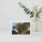 Carte De Visite Automne dans le parc (frontière) (Debout devant)