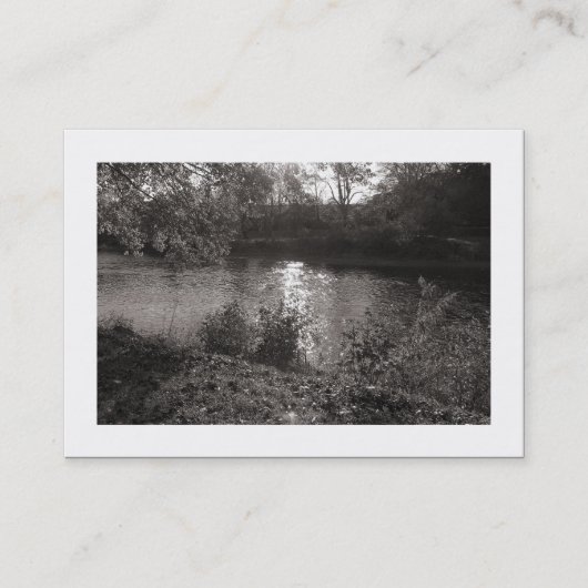 Carte De Visite Automne dans le parc (frontière) (Devant)