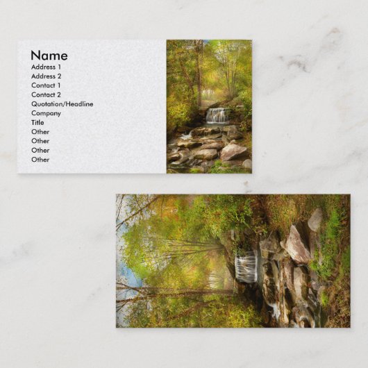 Carte De Visite Automne - Direct diffusé (Devant / Derrière)