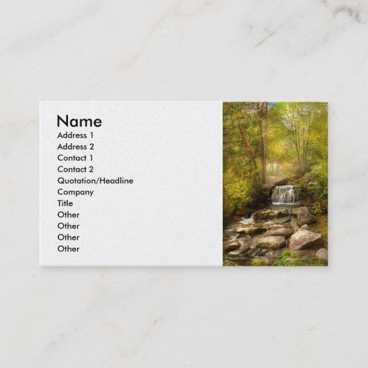 Carte De Visite Automne - Direct diffusé (Devant)