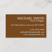 Carte De Visite Automne Feuillage Automne Feuilles Nature Arbre Ph (Dos)