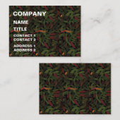 Carte De Visite Automne Feuilles Forêt Nature (Devant / Derrière)