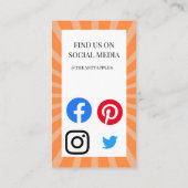 Carte De Visite automne nourriture de l'automne fruits deluxe marc (Dos)