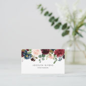 Carte De Visite Automne Russe Bourgogne Calligraphie (Debout devant)