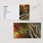 Carte De Visite Automne - Un voyage commence pas à pas (Devant / Derrière)