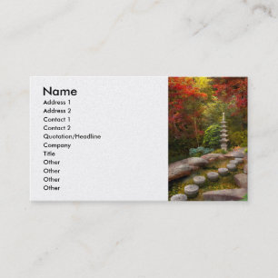 Carte De Visite Automne - Un voyage commence un pas à la fois