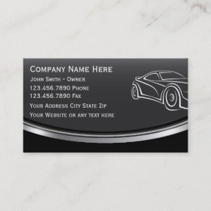 Carte de visite automobile
