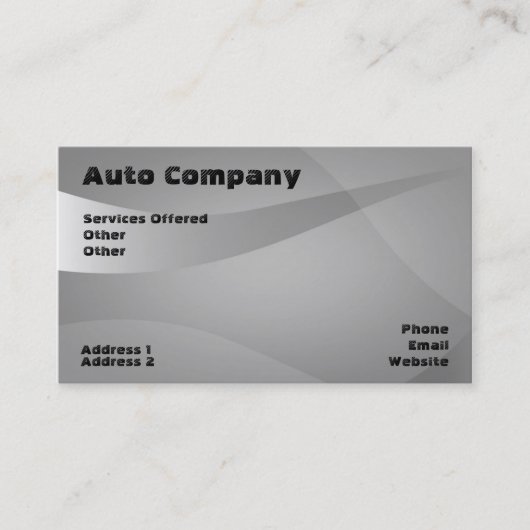 Carte de visite automobile (Devant)