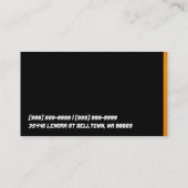 Carte de visite automobile, automobile, concession (Dos)