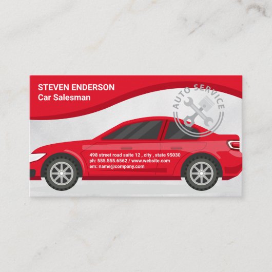 Carte De Visite Automobile | Car Services Logo (Devant)