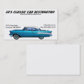 Carte De Visite Automobile Chevrolet Bel Air Classic 1957 (Devant / Derrière)