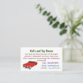 Carte De Visite Automobile classique rouge 1948 (Debout devant)